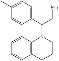 2-(4-methylphenyl)-2-(1,2,3,4-tetrahydroquinolin-1-yl)ethan-1-amine Struktur