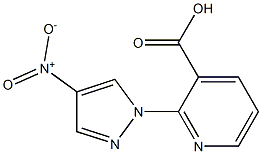 2-(4-nitro-1H-pyrazol-1-yl)pyridine-3-carboxylic acid Struktur