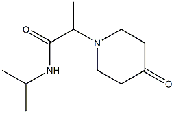 2-(4-oxopiperidin-1-yl)-N-(propan-2-yl)propanamide Struktur