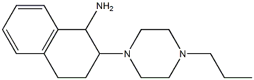 2-(4-propylpiperazin-1-yl)-1,2,3,4-tetrahydronaphthalen-1-amine Struktur