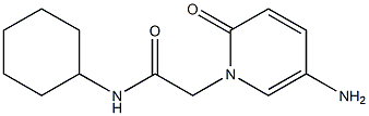 2-(5-amino-2-oxo-1,2-dihydropyridin-1-yl)-N-cyclohexylacetamide Struktur