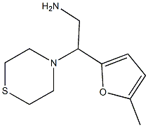 2-(5-methylfuran-2-yl)-2-(thiomorpholin-4-yl)ethan-1-amine Struktur