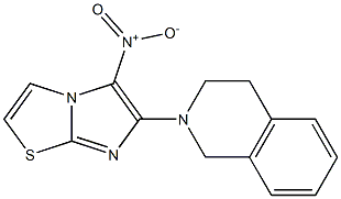 2-(5-nitroimidazo[2,1-b][1,3]thiazol-6-yl)-1,2,3,4-tetrahydroisoquinoline Struktur