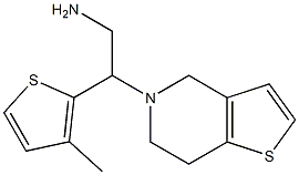 2-(6,7-dihydrothieno[3,2-c]pyridin-5(4H)-yl)-2-(3-methylthien-2-yl)ethanamine Struktur