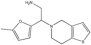 2-(6,7-dihydrothieno[3,2-c]pyridin-5(4H)-yl)-2-(5-methyl-2-furyl)ethanamine Struktur