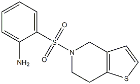 2-(6,7-dihydrothieno[3,2-c]pyridin-5(4H)-ylsulfonyl)aniline Struktur