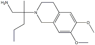 2-(6,7-dimethoxy-3,4-dihydroisoquinolin-2(1H)-yl)-2-methylpentan-1-amine Struktur