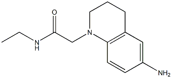 2-(6-amino-1,2,3,4-tetrahydroquinolin-1-yl)-N-ethylacetamide Struktur