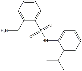 2-(aminomethyl)-N-[2-(propan-2-yl)phenyl]benzene-1-sulfonamide Struktur