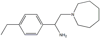 2-(azepan-1-yl)-1-(4-ethylphenyl)ethan-1-amine Struktur