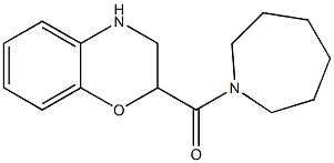 2-(azepan-1-ylcarbonyl)-3,4-dihydro-2H-1,4-benzoxazine Struktur