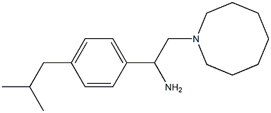 2-(azocan-1-yl)-1-[4-(2-methylpropyl)phenyl]ethan-1-amine Struktur