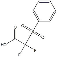 2-(benzenesulfonyl)-2,2-difluoroacetic acid Struktur