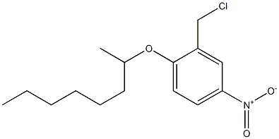 2-(chloromethyl)-4-nitro-1-(octan-2-yloxy)benzene Struktur