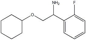 2-(cyclohexyloxy)-1-(2-fluorophenyl)ethanamine Struktur