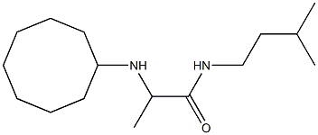 2-(cyclooctylamino)-N-(3-methylbutyl)propanamide Struktur