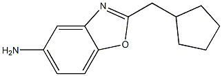 2-(cyclopentylmethyl)-1,3-benzoxazol-5-amine Struktur