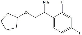 2-(cyclopentyloxy)-1-(2,4-difluorophenyl)ethanamine Struktur