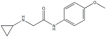 2-(cyclopropylamino)-N-(4-methoxyphenyl)acetamide Struktur