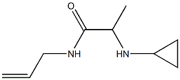 2-(cyclopropylamino)-N-(prop-2-en-1-yl)propanamide Struktur