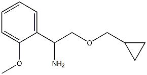 2-(cyclopropylmethoxy)-1-(2-methoxyphenyl)ethan-1-amine Struktur