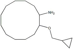 2-(cyclopropylmethoxy)cyclododecan-1-amine Struktur