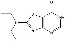 2-(diethylamino)[1,3]thiazolo[4,5-d]pyrimidin-7(6H)-one Struktur