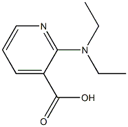 2-(diethylamino)pyridine-3-carboxylic acid Struktur