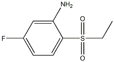 2-(ethanesulfonyl)-5-fluoroaniline Struktur