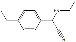 2-(ethylamino)-2-(4-ethylphenyl)acetonitrile Struktur