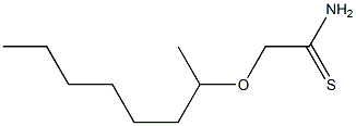 2-(octan-2-yloxy)ethanethioamide Struktur