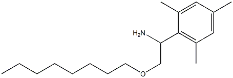 2-(octyloxy)-1-(2,4,6-trimethylphenyl)ethan-1-amine Struktur