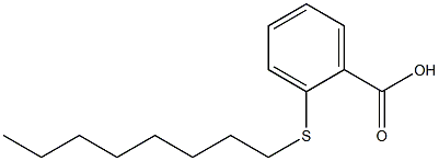 2-(octylsulfanyl)benzoic acid Struktur