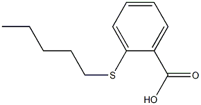 2-(pentylsulfanyl)benzoic acid Struktur