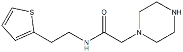 2-(piperazin-1-yl)-N-[2-(thiophen-2-yl)ethyl]acetamide Struktur