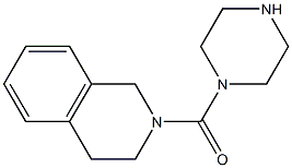 2-(piperazin-1-ylcarbonyl)-1,2,3,4-tetrahydroisoquinoline Struktur