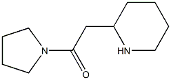 2-(piperidin-2-yl)-1-(pyrrolidin-1-yl)ethan-1-one Struktur