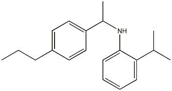 2-(propan-2-yl)-N-[1-(4-propylphenyl)ethyl]aniline Struktur