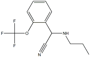 2-(propylamino)-2-[2-(trifluoromethoxy)phenyl]acetonitrile Struktur