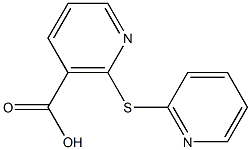 2-(pyridin-2-ylthio)nicotinic acid Struktur