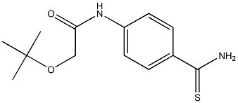 2-(tert-butoxy)-N-(4-carbamothioylphenyl)acetamide Struktur