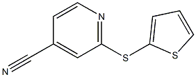 2-(thiophen-2-ylsulfanyl)pyridine-4-carbonitrile Struktur