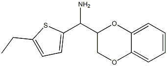 2,3-dihydro-1,4-benzodioxin-2-yl(5-ethylthiophen-2-yl)methanamine Struktur