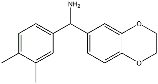 2,3-dihydro-1,4-benzodioxin-6-yl(3,4-dimethylphenyl)methanamine Struktur