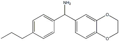 2,3-dihydro-1,4-benzodioxin-6-yl(4-propylphenyl)methanamine Struktur