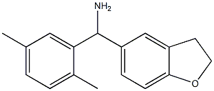 2,3-dihydro-1-benzofuran-5-yl(2,5-dimethylphenyl)methanamine Struktur