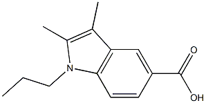 2,3-dimethyl-1-propyl-1H-indole-5-carboxylic acid Struktur