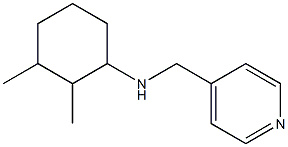 2,3-dimethyl-N-(pyridin-4-ylmethyl)cyclohexan-1-amine Struktur