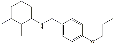 2,3-dimethyl-N-[(4-propoxyphenyl)methyl]cyclohexan-1-amine Struktur