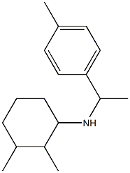 2,3-dimethyl-N-[1-(4-methylphenyl)ethyl]cyclohexan-1-amine Struktur